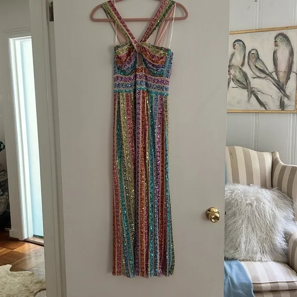 Saylor Eli Sequin Column Dress - Picture 5 of 7